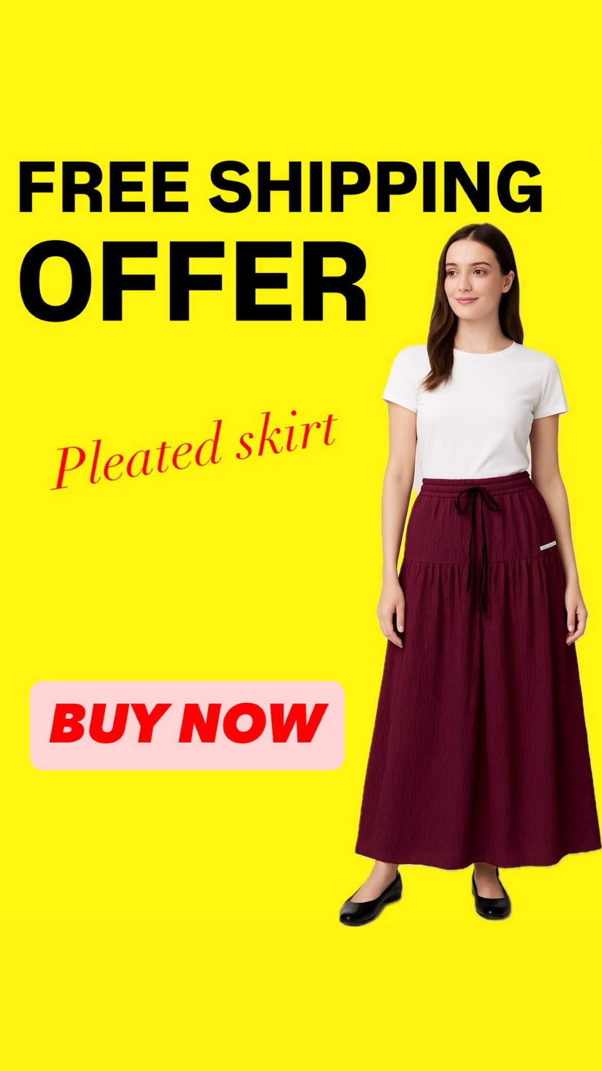 PLEATED SKIRT
