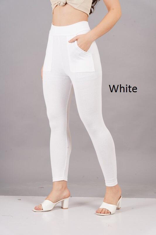 POCKET JEGGINGS -WHITE