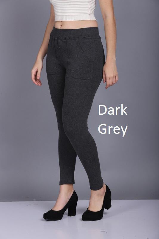 POCKET JEGGINGS -DARK GREY