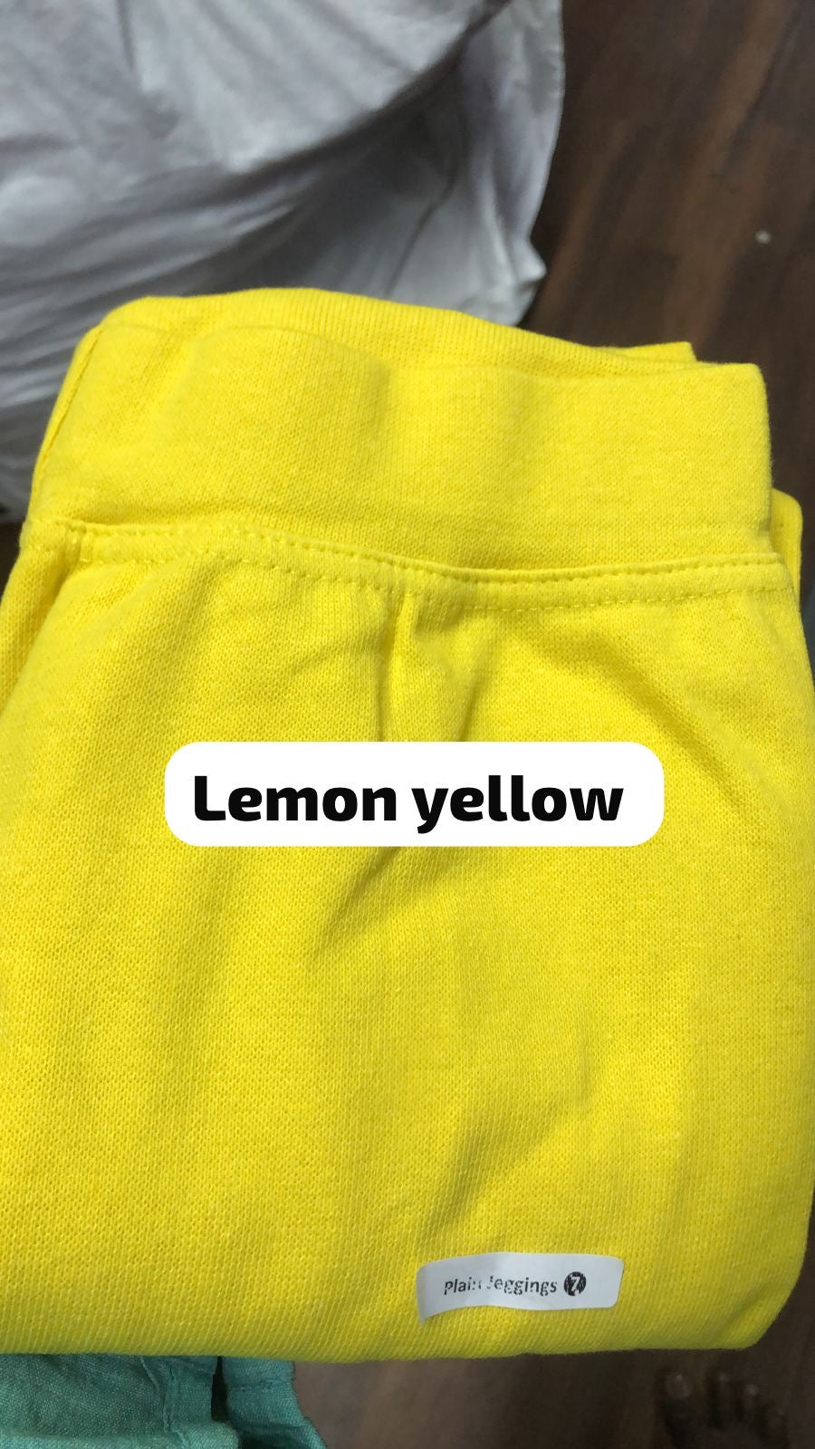 PLAIN JEGGINGS- LEMON YELLOW