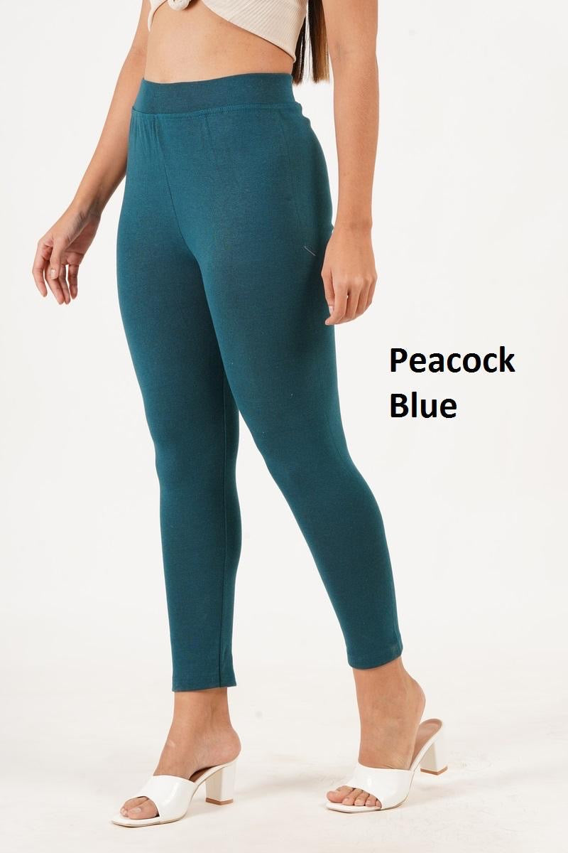 PLAIN JEGGINGS - PEACOCK BLUE