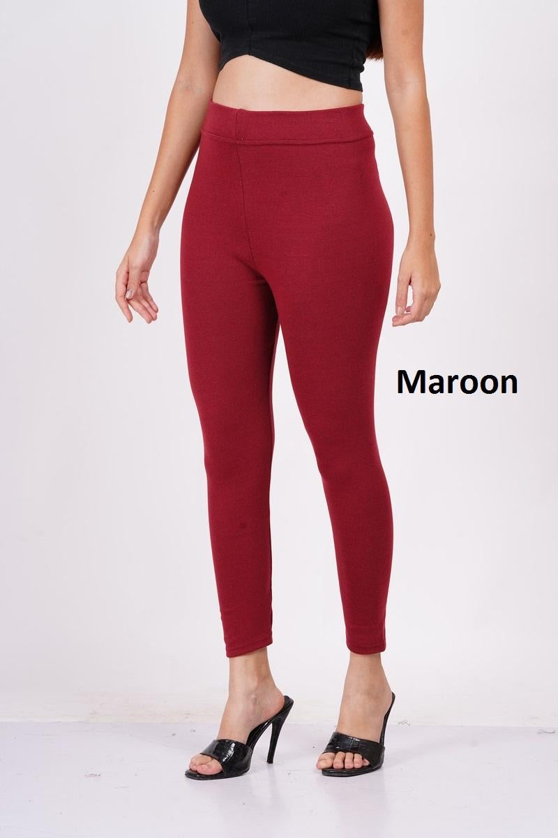 PLAIN JEGGINGS- MAROON