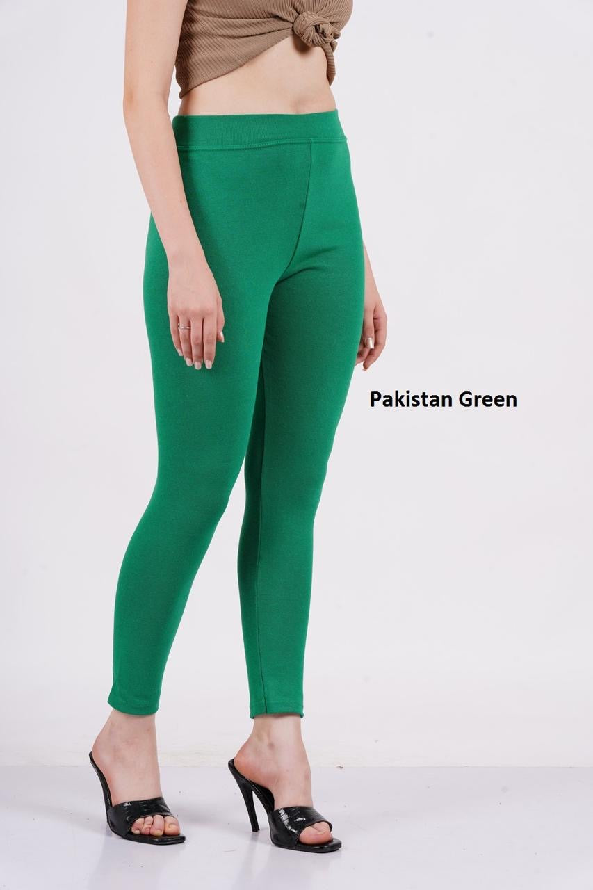 PLAIN JEGGINGS -PAKISTAN GREEN