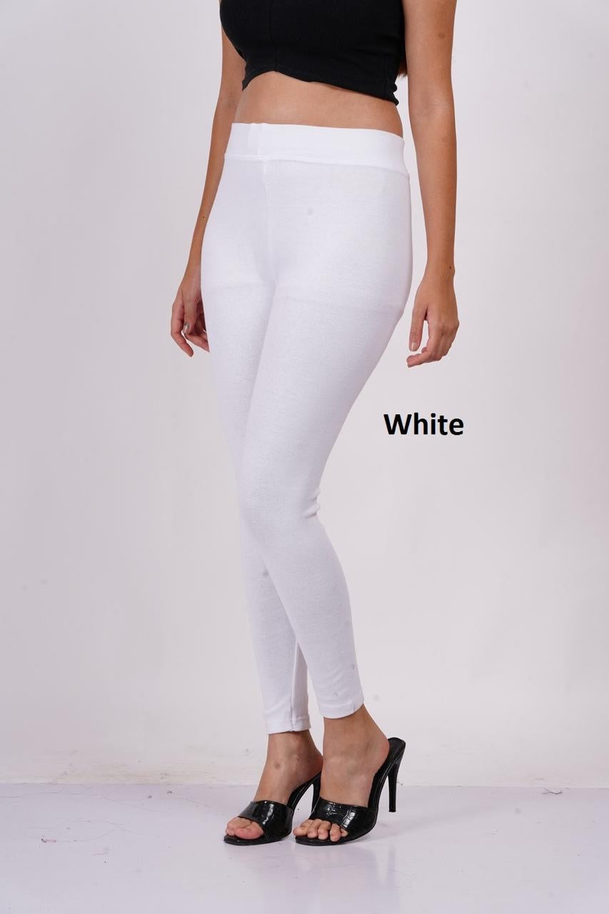 PLAIN JEGGINGS- WHITE