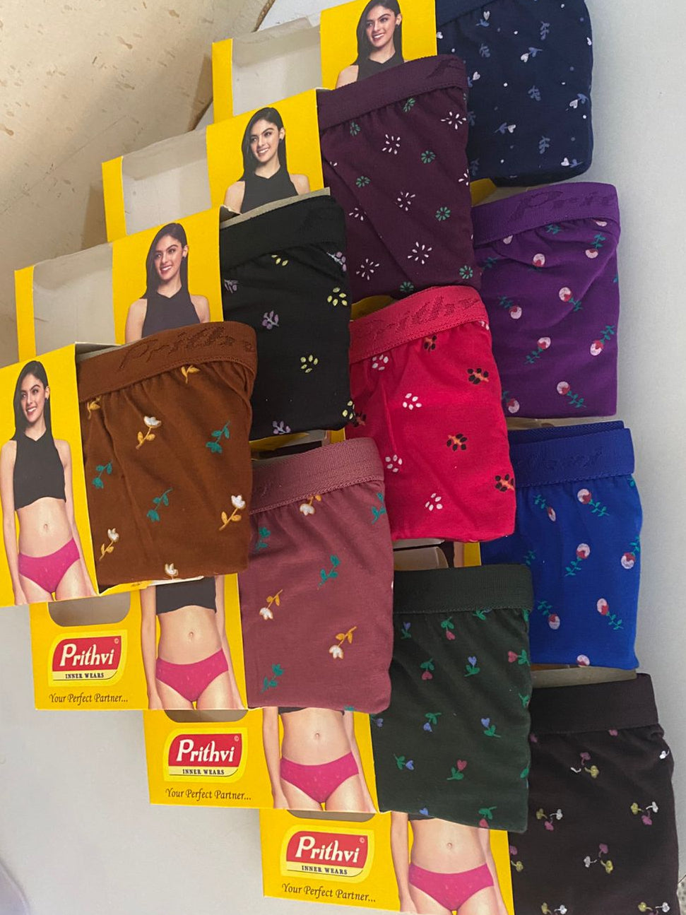 PRITHVI VINA PRINT PANTIES-RANDOM COLOURS ONLY