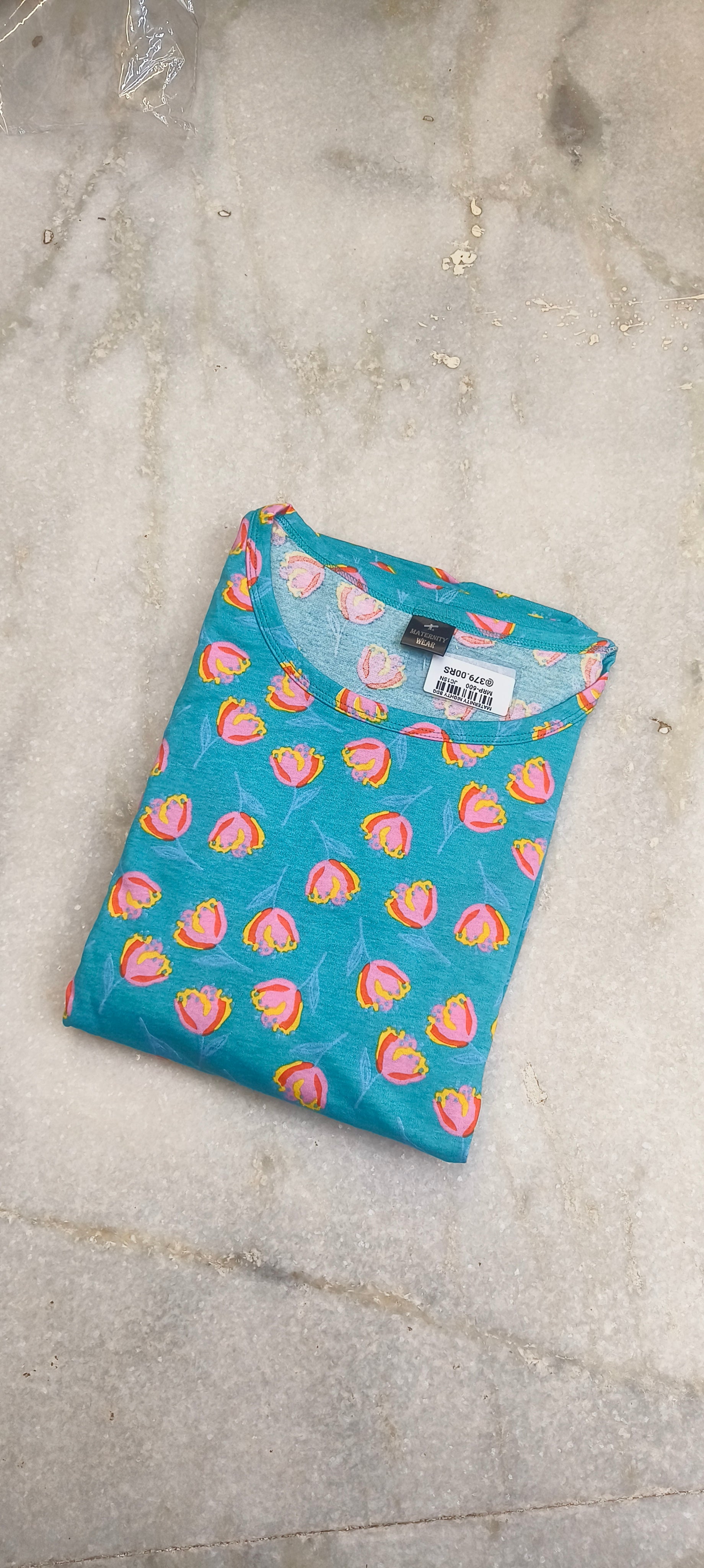 MATERNITY WEAR -2  FLOWER BLUE