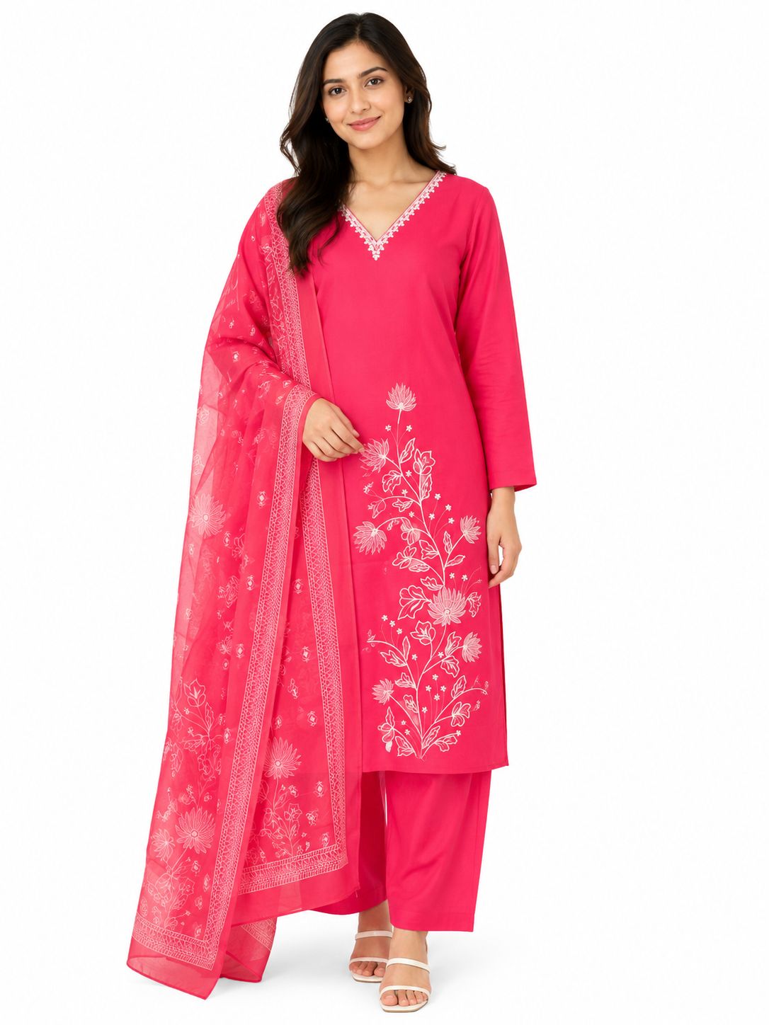 THREE PIECES SET - RANI PINK