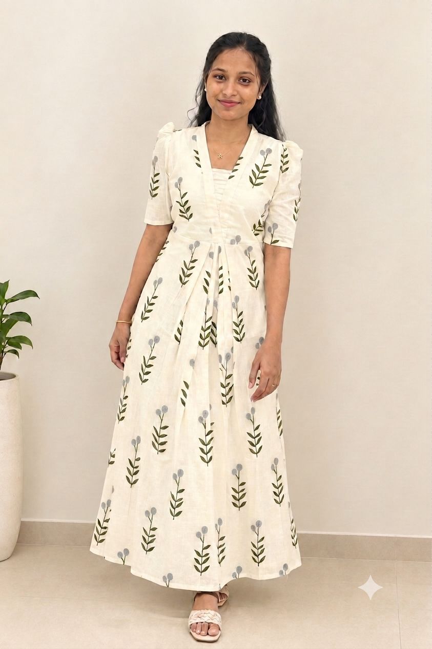GREY BLOSSOM MAXI