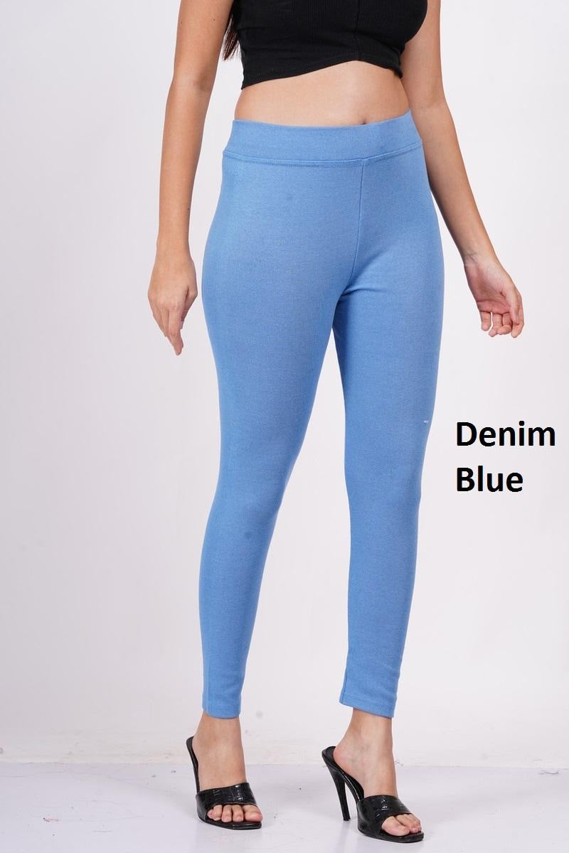 PLAIN JEGGINGS- DENIM BLUE